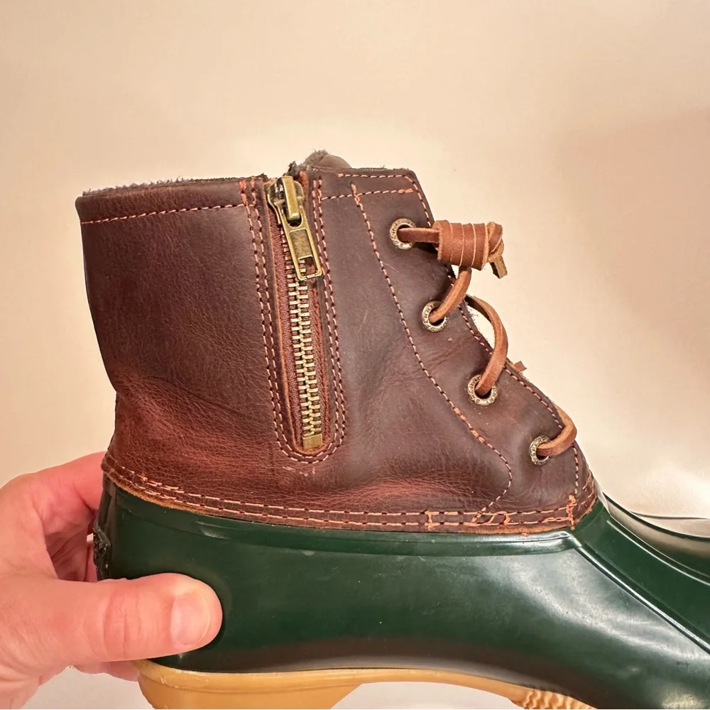 Women’s Sperry Saltwater Duck Lug Boot Duck Boots Rain Boots Rain Boot Fall 9.5 - Picture 5 of 11